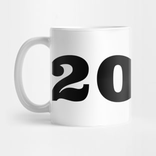 2022. Simple Typography Black 2022 design. Mug